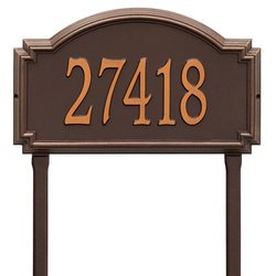 Personalized Williamsburg Large Lawn Address Plaque - 1 Line