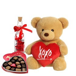Personalized You Hold The Key To My Heart Valentine Gift Set