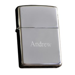 Personalized Zippo Lighter - Chrome