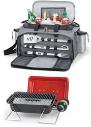 Picnic Time Insulated Cooler Bag and Tailgating Grill - Vulcan