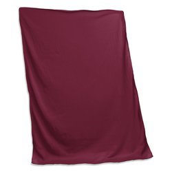 Plain Maroon Sweatshirt Blanket