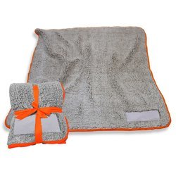 Plain Orange Trim Frosty Fleece