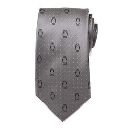 Porg Dot Gray Men's Tie