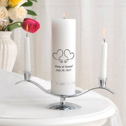 Premier Personalized Unity Candle and Stand