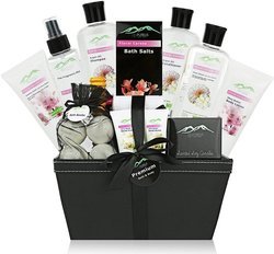 Premium Purelis Floral Caress Bath Body Gift Basket