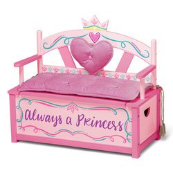 Princess Toy Box Bench