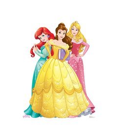 Princesses Group Ariel, Belle and Aurora Disney Princess Friendship Adventures Cardboard Cutout