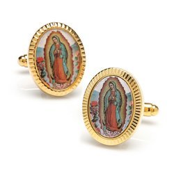 Printed Insert Lady of Guadalupe Cufflinks