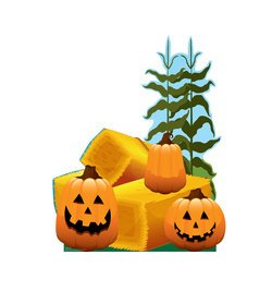 Pumpkin Patch Cardboard Cutout