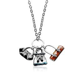 Purse Lover Charm Necklace in Silver