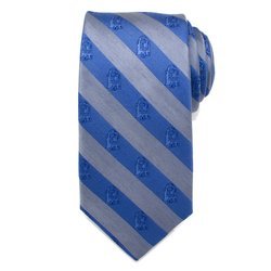 R2D2 Blue and Grey Stripe Men's Tie