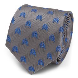 R2D2 Metallic Blue Men's Tie