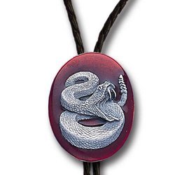 Rattlesnake Bolo Tie