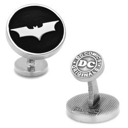 Recessed Black Batman Dark Knight Cufflinks