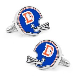 Retro Denver Broncos Helmet Cufflinks