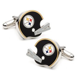 Retro Pittsburgh Steelers Helmet Cufflinks