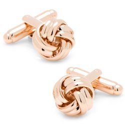 Rose Gold Knot Cufflinks