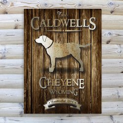 Rustic Wood Personalized Wall Art