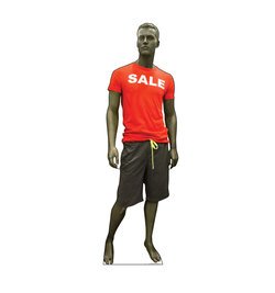 Sale Mannequin Cardboard Cutout