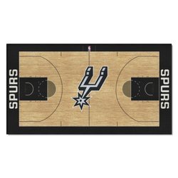 San Antonio Spurs Basketball Court Runner Rug
