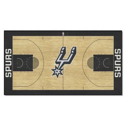 San Antonio Spurs Basketball Large Court Runner Rug