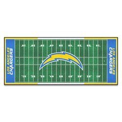 Los Angeles Chargers Football Field Runner Rug