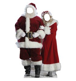 Santa & Mrs. Claus Standin Cardboard Cutout