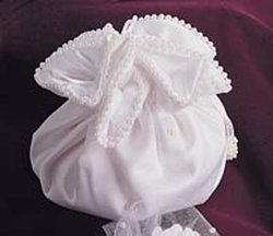 Satin Cluster Pearl Collection Bride's Purse
