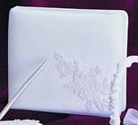 Satin Pearl & Lace Collection Guest Book