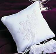 Satin Pearl & Lace Collection Ring Pillow