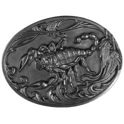 Scorpion Antiqued Belt Buckle