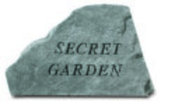 Secret Garden Engraved Stone