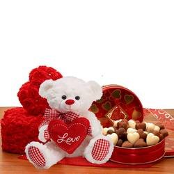 Sending All My Love Valentine Chocolate & Teddy Bear Gift set