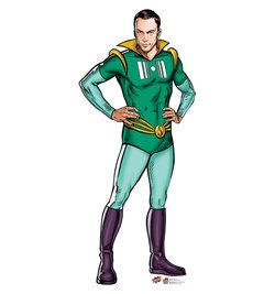 Sheldon Super Hero Big Bang Theory Cardboard Cutout