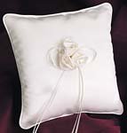 Silk Satin Rose Collection Ring Pillow