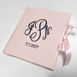 Silk Squares Personalized Baby Memory Book