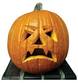 Single Jack-O-Lantern Cardboard Cutout