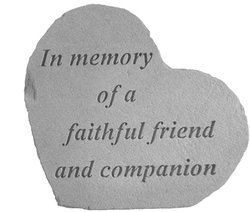 Small Heart In memory of Memorial Stone