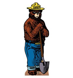 Smokey the Bear Cardboard Cutout