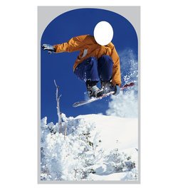 Snowboarder Stand In Cardboard Cutout