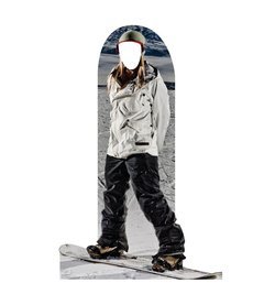 Snowboarder Standin Cardboard Cutout