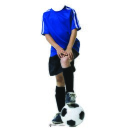 Soccer Boy Stand In Cardboard Cutout