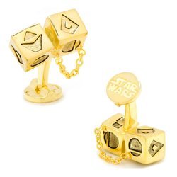 Solo Gold Dice 3D Cufflinks