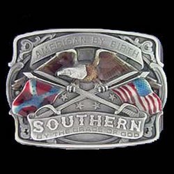 Southern Grace of God Enameled Belt Buckle