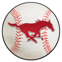 Southern Methodist University Baseball Rug