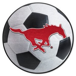 Southern Methodist University Soccer Ball Rug