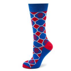 Spider-Man Blue Checker Socks