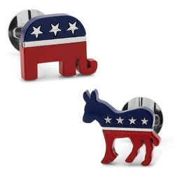 Stainless Steel Bipartisan Cufflinks