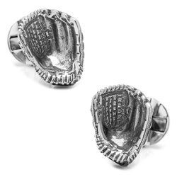 Sterling Silver Baseball Glove Cufflinks