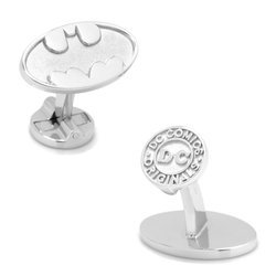 Sterling Silver Batman Logo Cufflinks